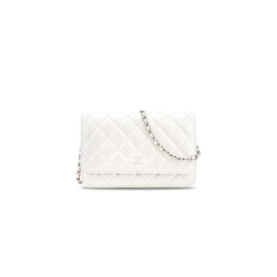 CHANEL QUILTED LEATHER WALLET ON CHAIN WOC AP0250  (19*13*3cm)